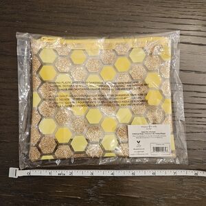 Tarte Sugar Rush Bee The Change Yellow Zipper Bag